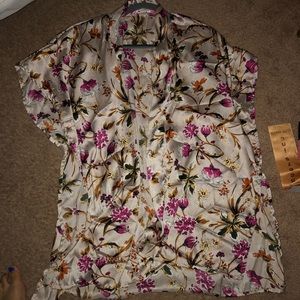 SILK KIMONO SHORT SLEEVED